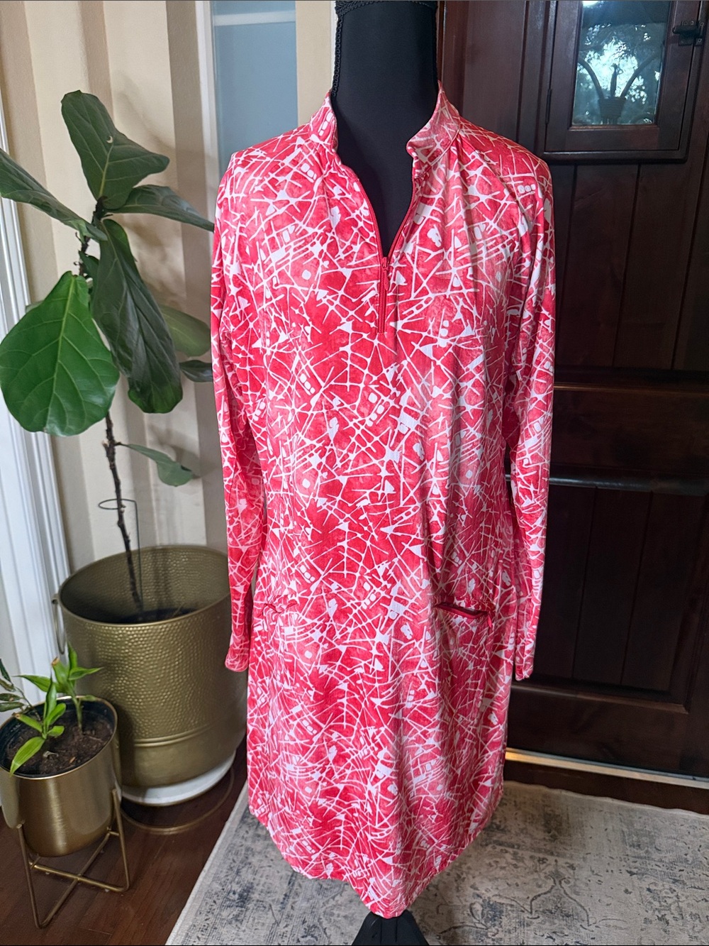 IBKUL Long Sleeve, Golf, Tennis, Quick Dry Dress Size L